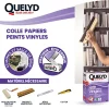 Quelyd Colle en poudre - adaptée pour tout papiers peints vinyles - surface de couverture 32 m² - 30601637