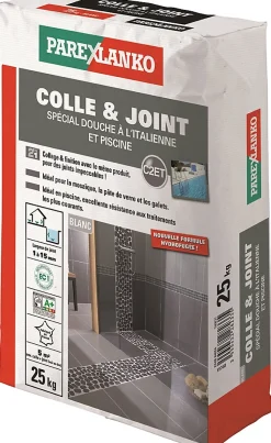 Parexlanko Colle et joint spéciale douche italienne 25 kg