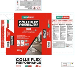 Parexlanko Colle Carrelage-Colle Flex performance Blanc tous type de carreaux 25Kg