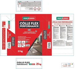 Parexlanko Colle Flex performance gris tous type de carreaux 25Kg