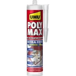 UHU Colle mastic extra forte express invisible 300g