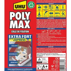 UHU Colle mastic extra forte express blanc 425g
