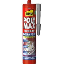 UHU Colle-Colle mastic extra forte Poly max gris 425g
