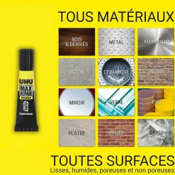 UHU Colle Max Repair 8 grammes Transparent