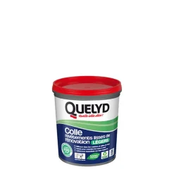 Quelyd Colle Papier Peint-Colle pour revêtements lisses de rénovations légers (jusqu'à 200g/m²) pâte 1kg