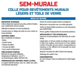 Semin Colle-Colle pour Toiles de Verre et Revêtements Muraux Légers , Prêt à l'Emploi, Seau de 10 kg