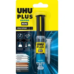 UHU Colle-Colle époxy transparente, tube 4g