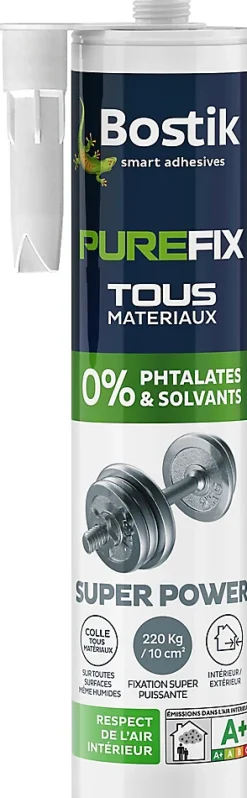 Bostik Colle Purefix tous travaux Super Power 290 ml