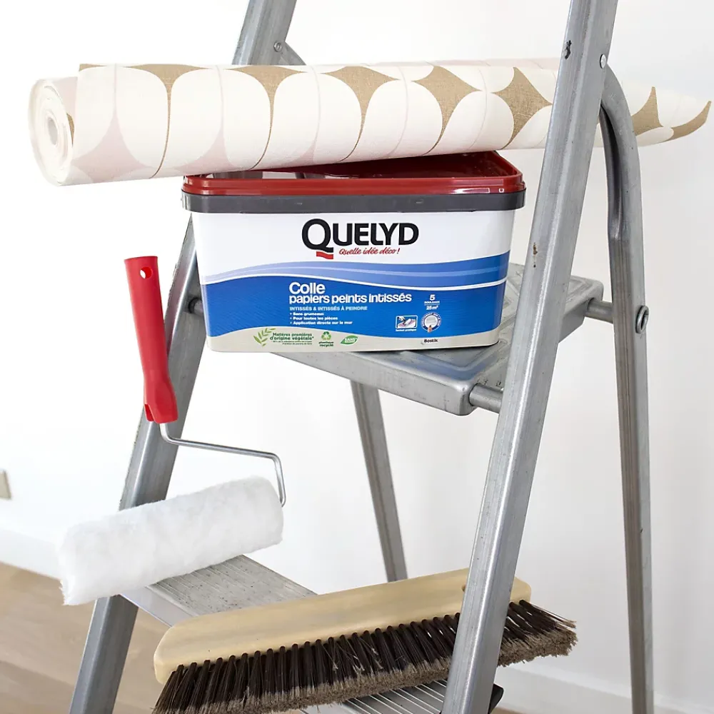 Quelyd Colle Papier Peint-Colle pour papier peint intissé doseur intégré 3kg