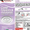 Quelyd Colle|Colle Pour Polystyrène-Colle pour Rosaces, Moulures et Objets de décoration Cartouche 310 ml
