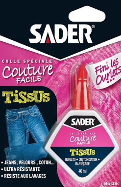 Sader Colle pour Tissus - Couture Facile Flacon 40 ml