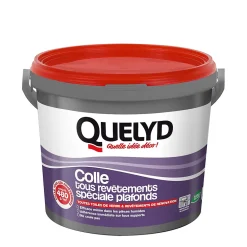 Quelyd Colle spéciale plafonds - toile de verre et revêtements de rénovation pâte 6kg