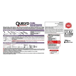 Quelyd Colle spéciale plafonds - toile de verre et revêtements de rénovation pâte 6kg