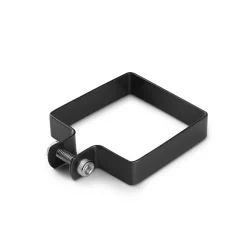 Easy Cloture Collier de fixation carré 60 x 60 mm pour portillon grillagé Noir