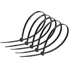 Edo Colliers de serrage colliers de câblage sans halogène 7,6 x 300 mm noirs UV 777816 lot de 100 pcs
