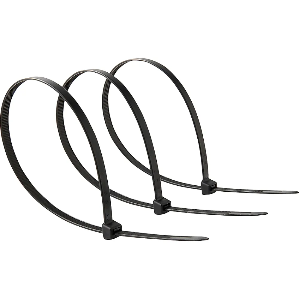 Diall 50 colliers de serrage en nylon 7,5 x 400 mm Noir