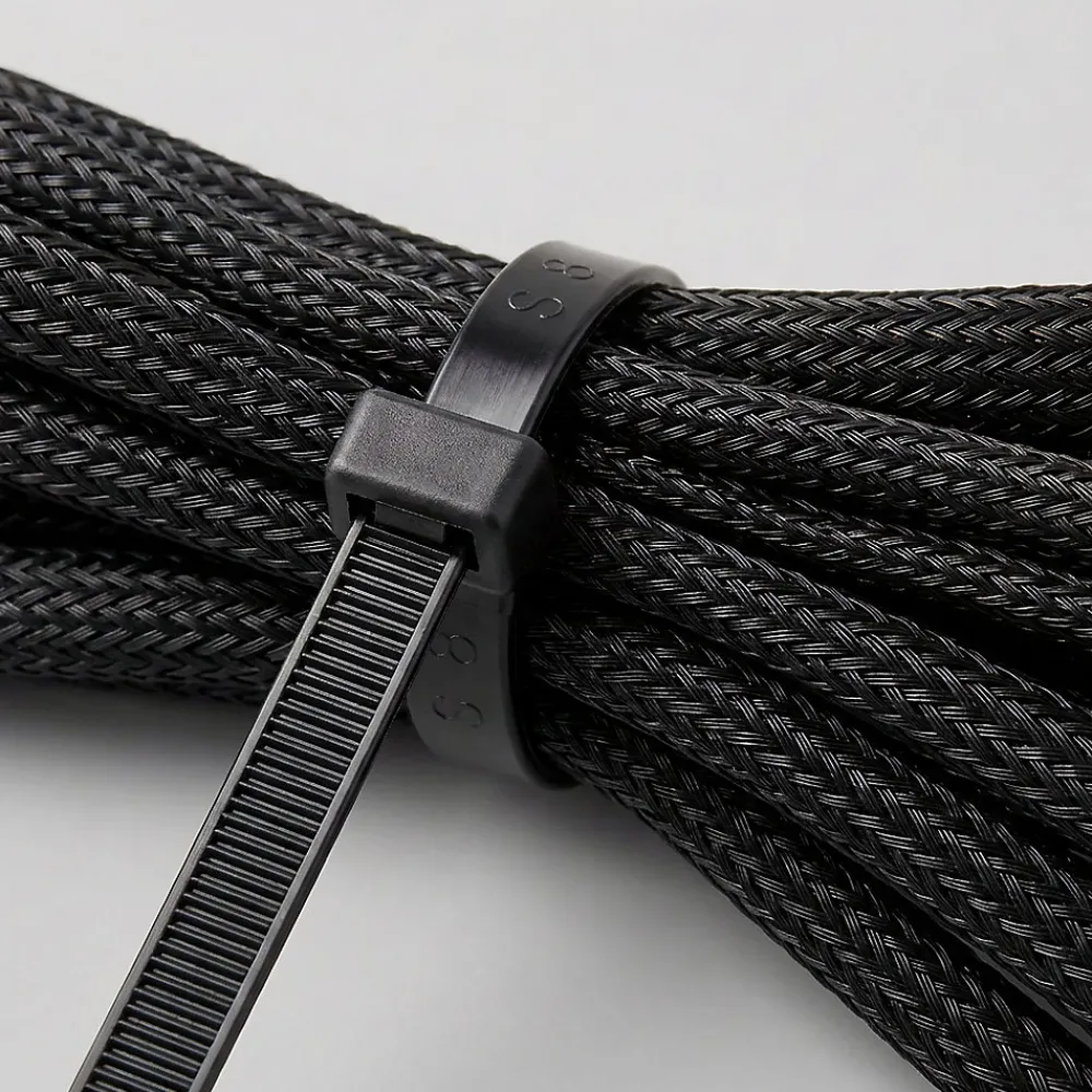 Diall 50 colliers de serrage en nylon 7,5 x 400 mm Noir