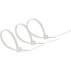 Diall 100 colliers de serrage en nylon 2,5 x 100 mm transparent