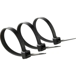 Diall 100 colliers de serrage en nylon 9 x 200 mm noir