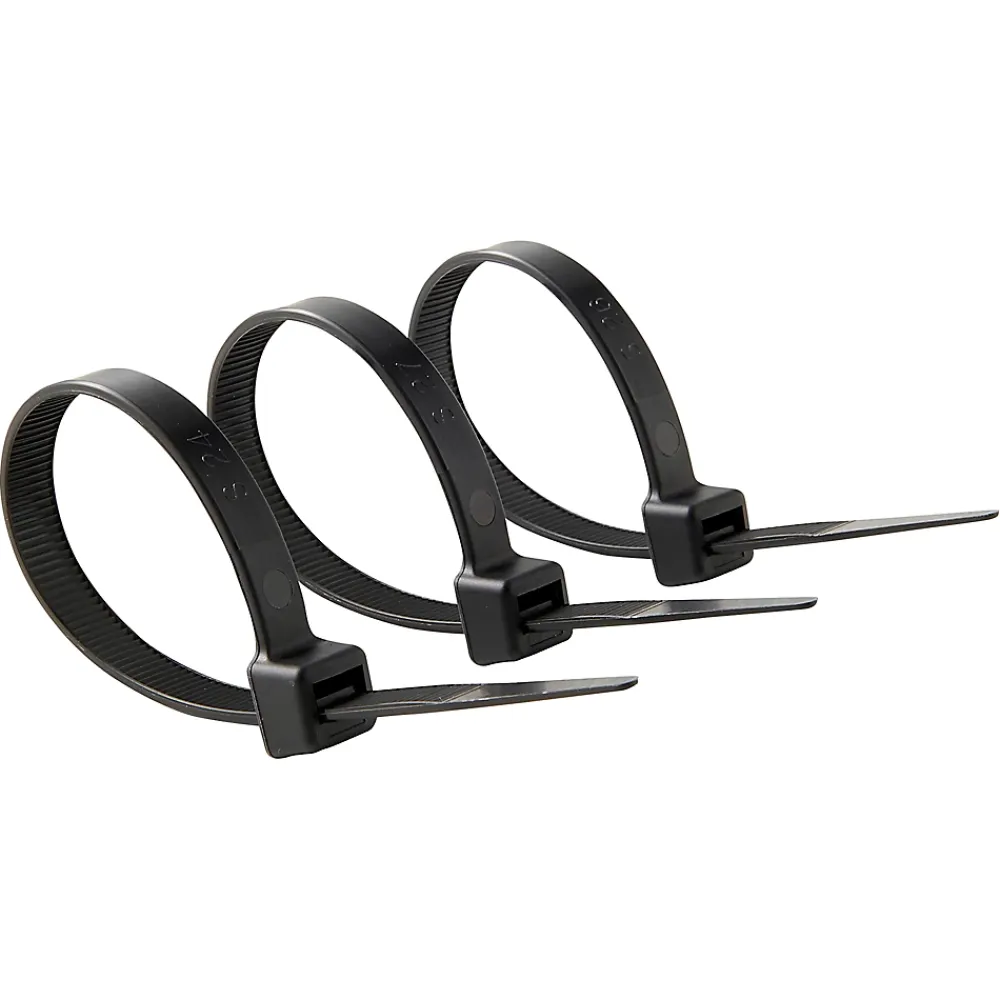 Diall 25 colliers de serrage en nylon 9 x 200 mm noir