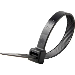 Diall 25 colliers de serrage en nylon 9 x 200 mm noir