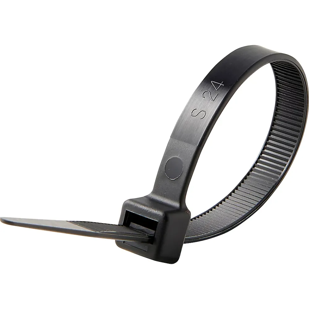 Diall 25 colliers de serrage en nylon 9 x 200 mm noir