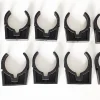 Codital Colliers PVC de fixation à clip pince ouverte PVC 50mm (Lot de 10)