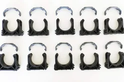 Fitt Collier De Serrage-Colliers PVC de fixation à clip fermé PVC 50mm (Lot de 10) Fixation Industrielle tuyaux