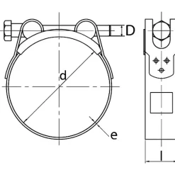 Acton Collier à tourillons A2 W4 D214/226 - - TBSS 214-226