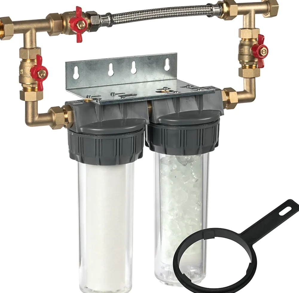Apic Combiné anti tartre Dualofiltre Super 2 + accessoires + Bypass