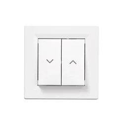 Schneider electric Commande volet roulant 2 boutons complet Asfora blanc