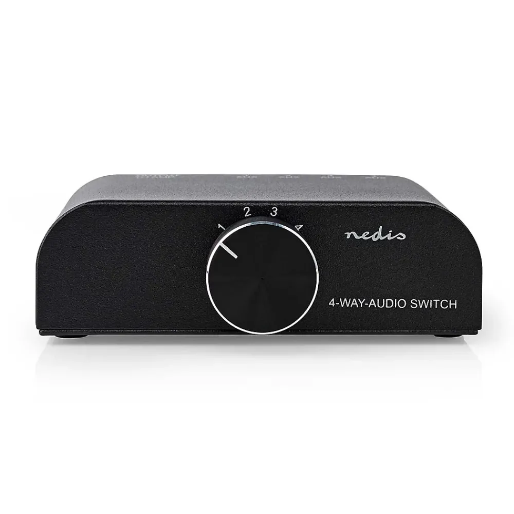 Nedis Commutateur audio 4 Ports Entrées 3x RCA