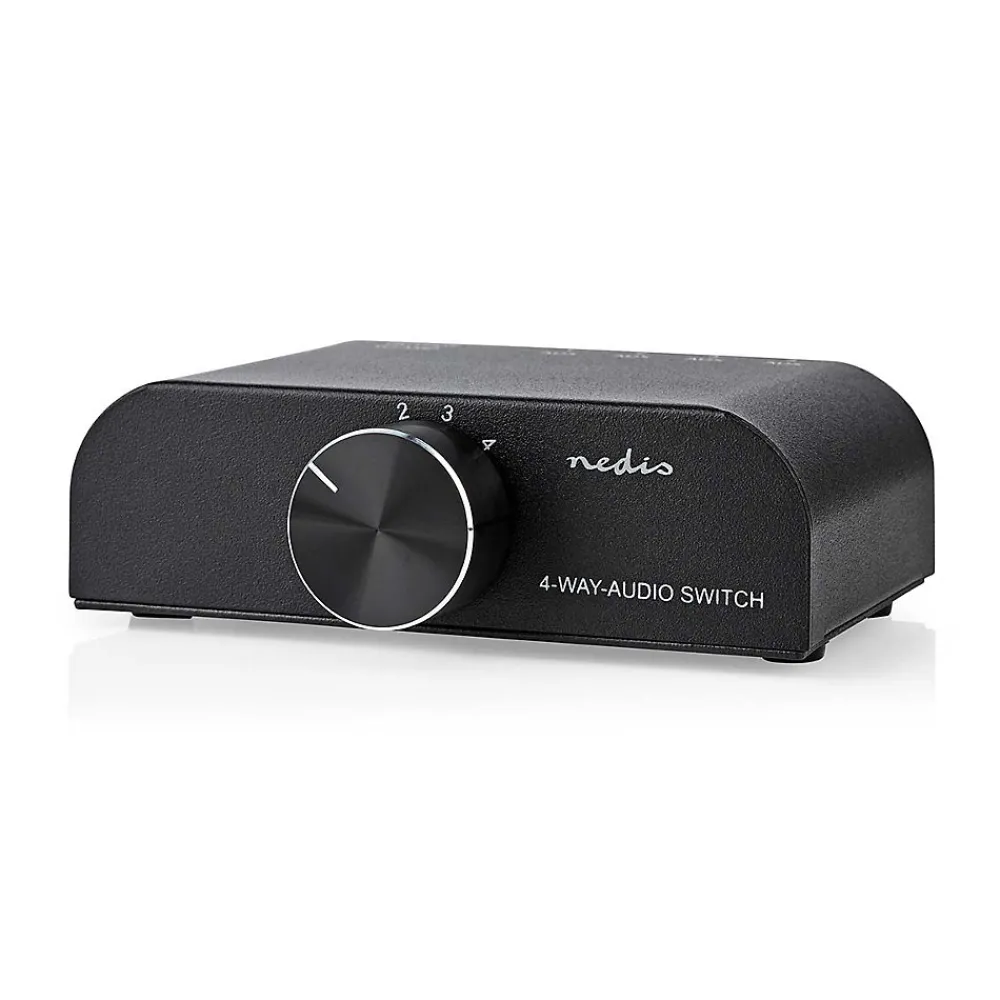 Nedis Commutateur audio 4 Ports Entrées 3x RCA