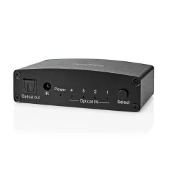 Nedis Câble Et Connectique Audio-Commutateur audio Toslink 4 Ports