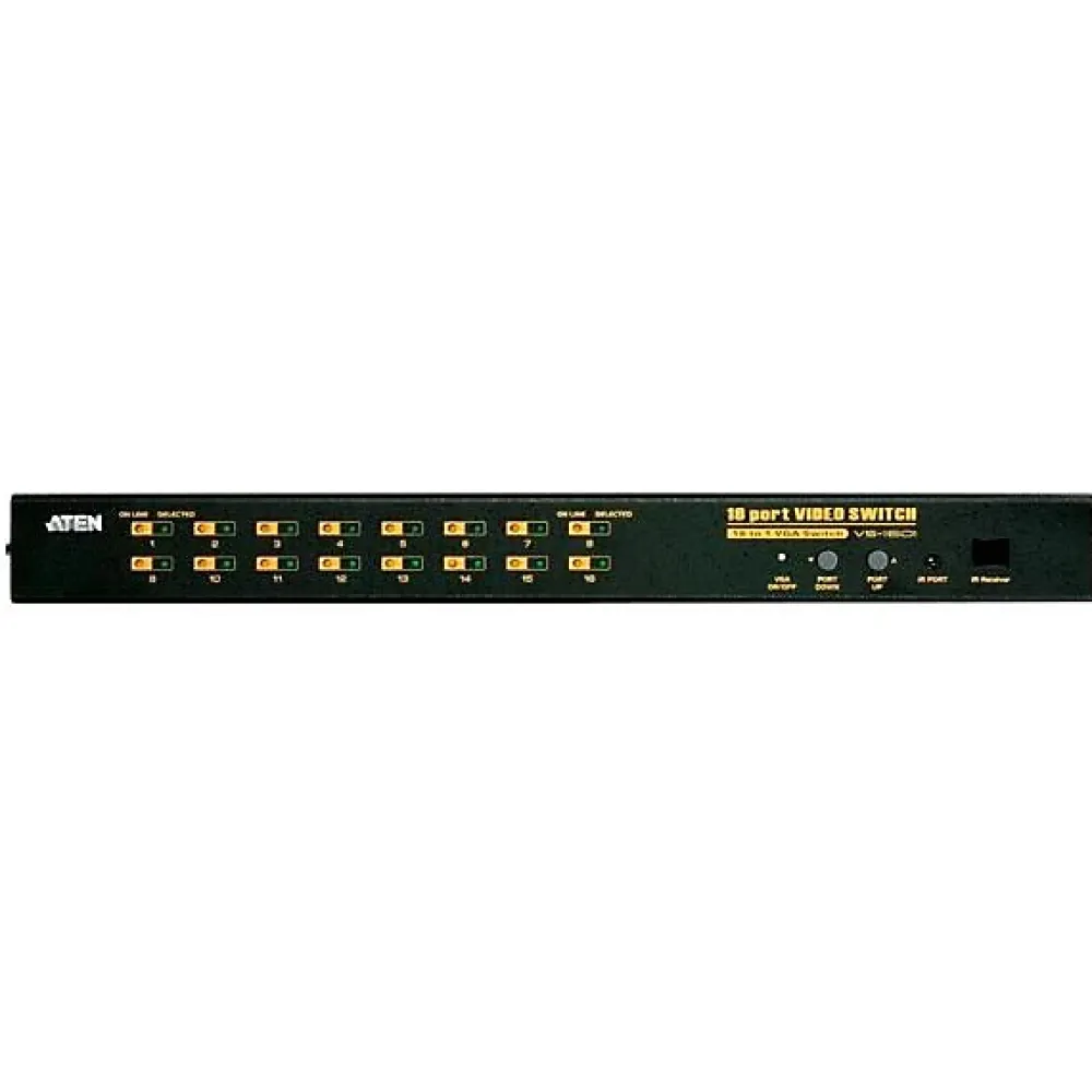 Aten Câble Et Connectique Tv-Commutateur VGA 16 entrées 1 écran