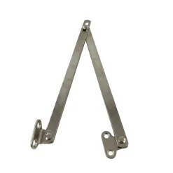 Diall 2 Compas coulisseaux sans arrêt droite/gauche acier nickelé L.300 mm x l.10 mm