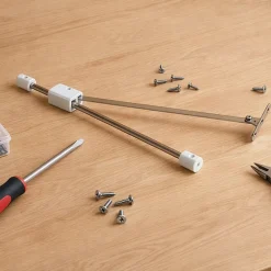 Diall Compas, Coulisse Et Coulisseau-Compas à frein réglable Acier/Plastique L. 230 mm