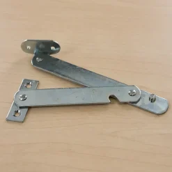 Diall Compas, Coulisse Et Coulisseau-2 compas pied Acier zingué L. 200 mm x l. 20 x EP. 2