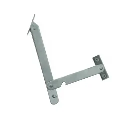 Diall Compas, Coulisse Et Coulisseau-2 compas pied Acier zingué L. 200 mm x l. 20 x EP. 2