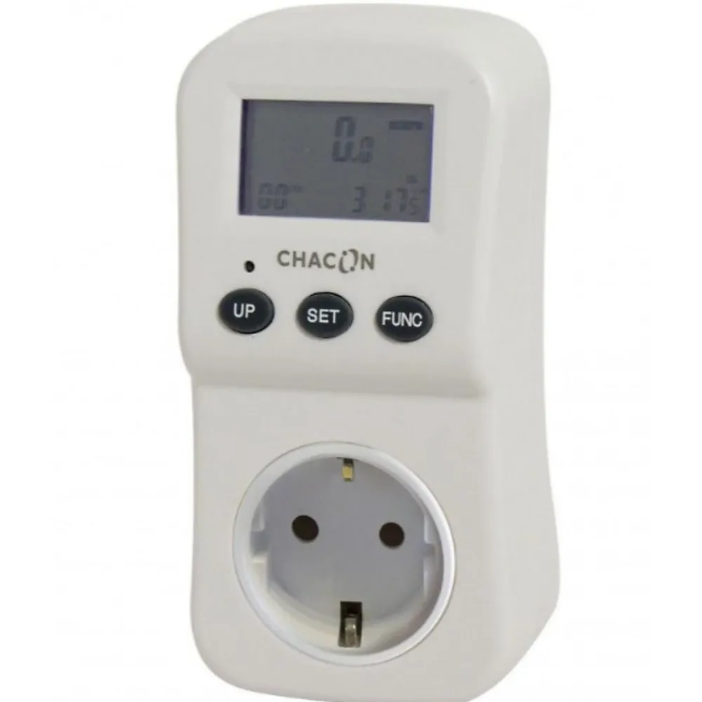 Chacon Prise Étanche-Compteur consommation Ecowatt 550 Schuko -