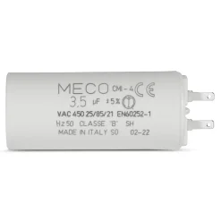 Allotech Fusible-Condensateur MECO 3,5 µF universel (CMI4 354) fond plat et cosses pour moteur de store et électroménager