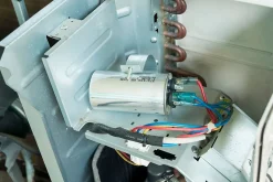Tecnid Condensateur de démarrage pour moteurs électriques, 450V, capacité : 35 microfarad, 4 broches / M8