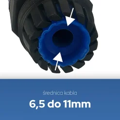 Horoz Electric Accessoire De Raccordement-Connecteur de câble étanche IP68 3 fils noir