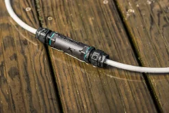 Diall Connecteur droit tube 3 pôles IP68 noir