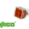 Wago Accessoire De Raccordement-100 connecteurs 4 entrées (orange)
