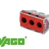 Wago Accessoire De Raccordement-50 connecteurs 3 entrées (rouge) pour fil 6mm