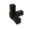 Diall Profilé-Connecteur triple pour tube carré 20 x 20 mm horizontal et vertical