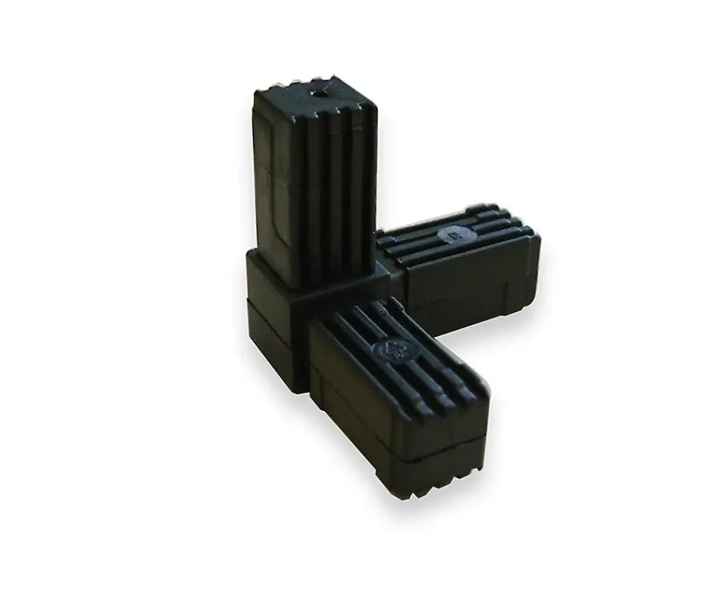 Diall Profilé-Connecteur triple pour tube carré 20 x 20 mm horizontal et vertical