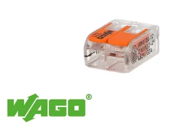 Wago Accessoire De Raccordement-100 connecteur 2 entrées pour fil souple ou rigide
