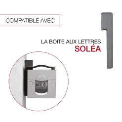 Renz Console murale à visser Soléa Gris mat 7037 M